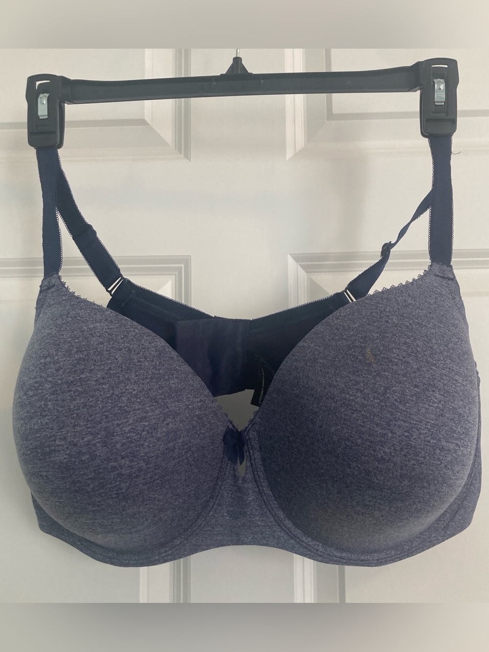Torrid 46DD molded Heather Navy Underwire Bra